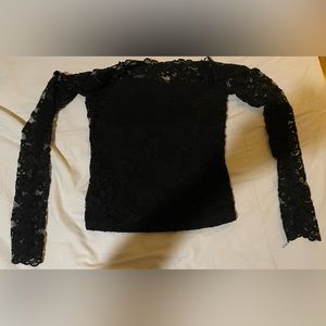 2/$15 H and M long sleeve lace crop top